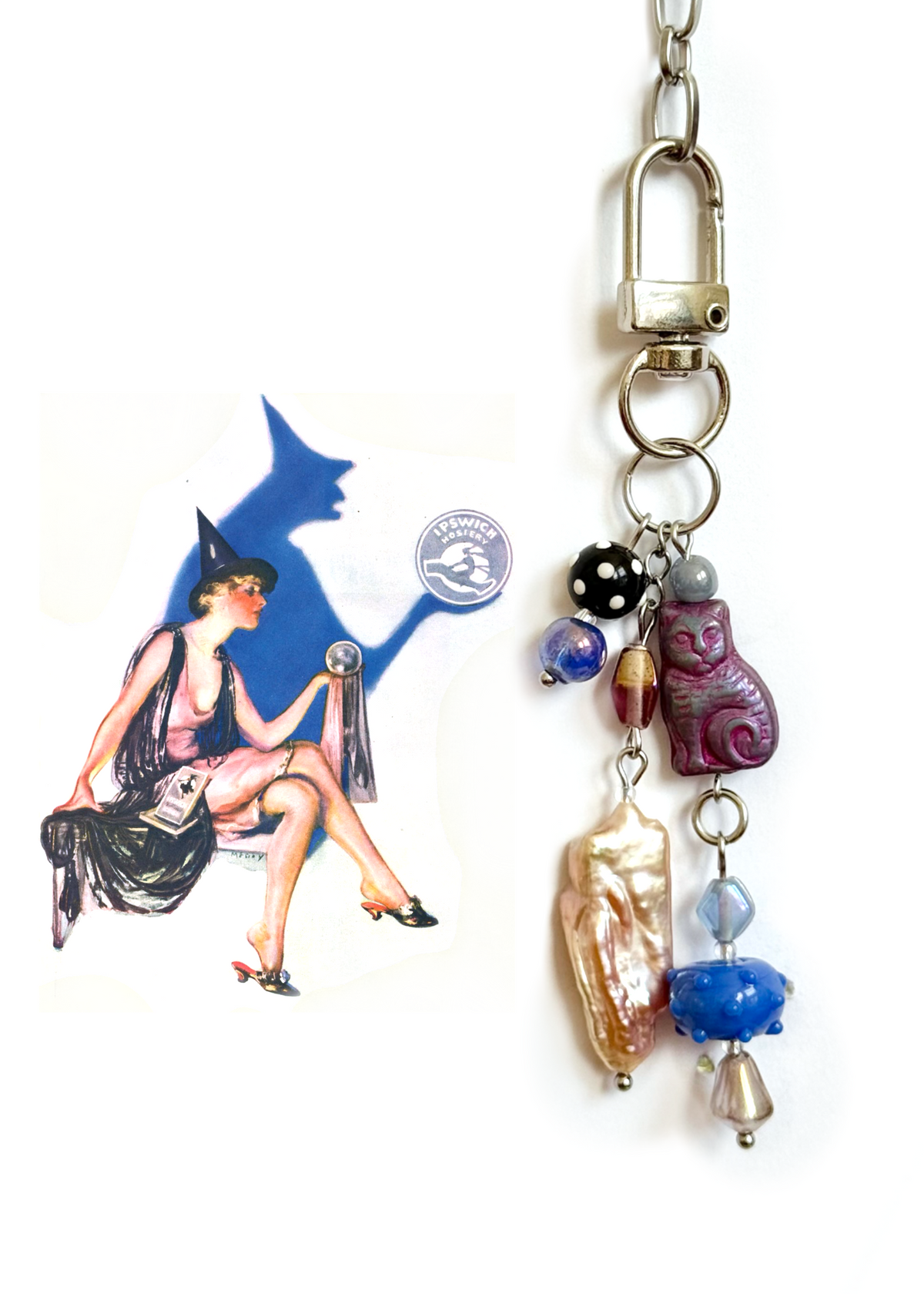 creepy eepy bag charm!