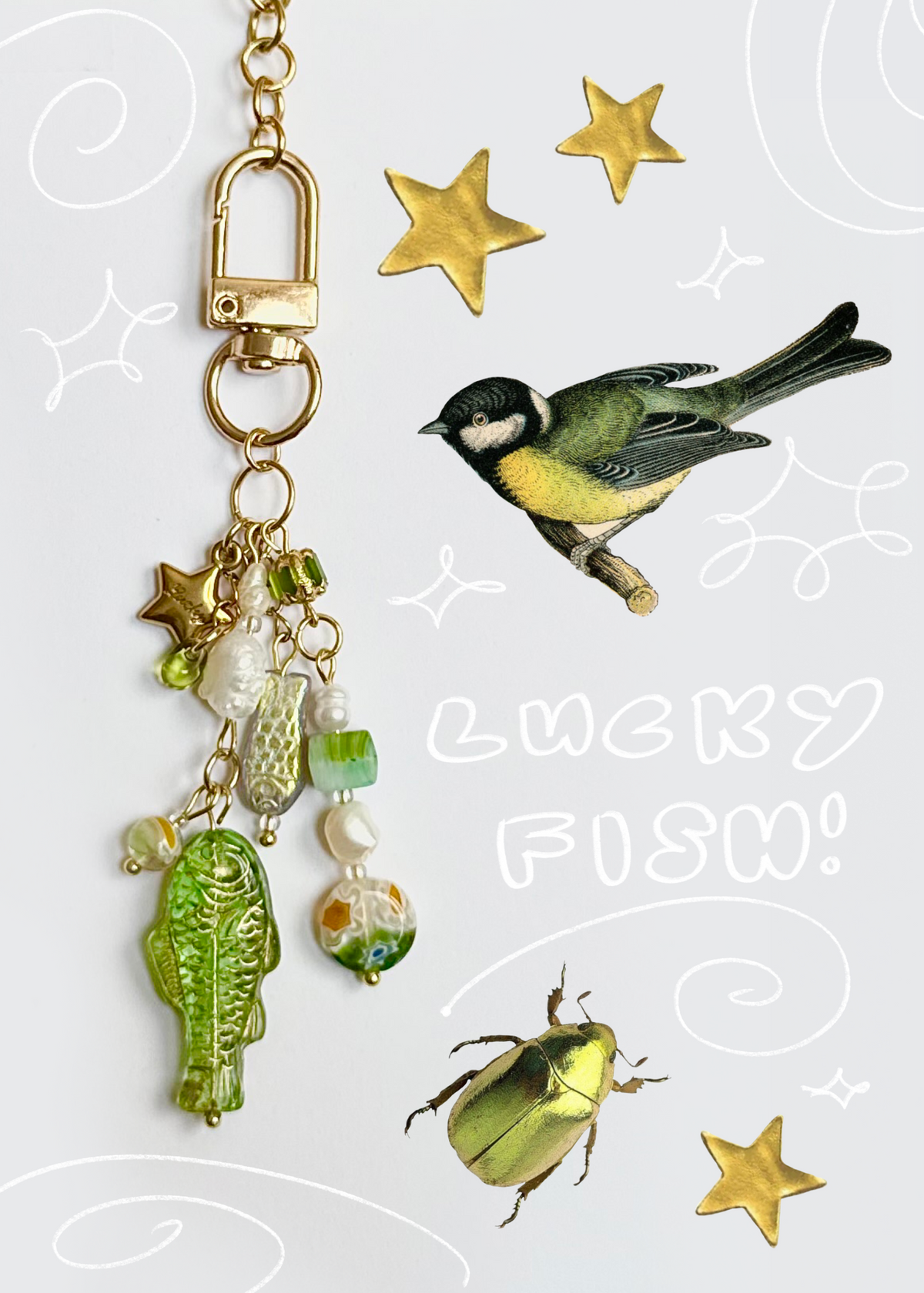 lucky fish bag charm!